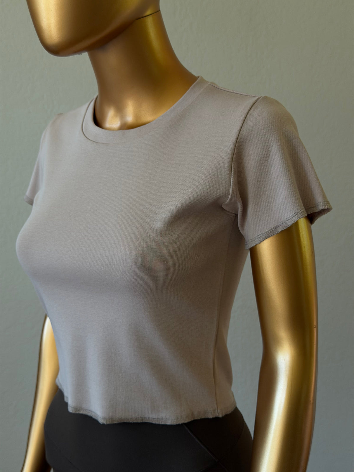 🌸 Women's T-Shirt in Cotton Rib Knit