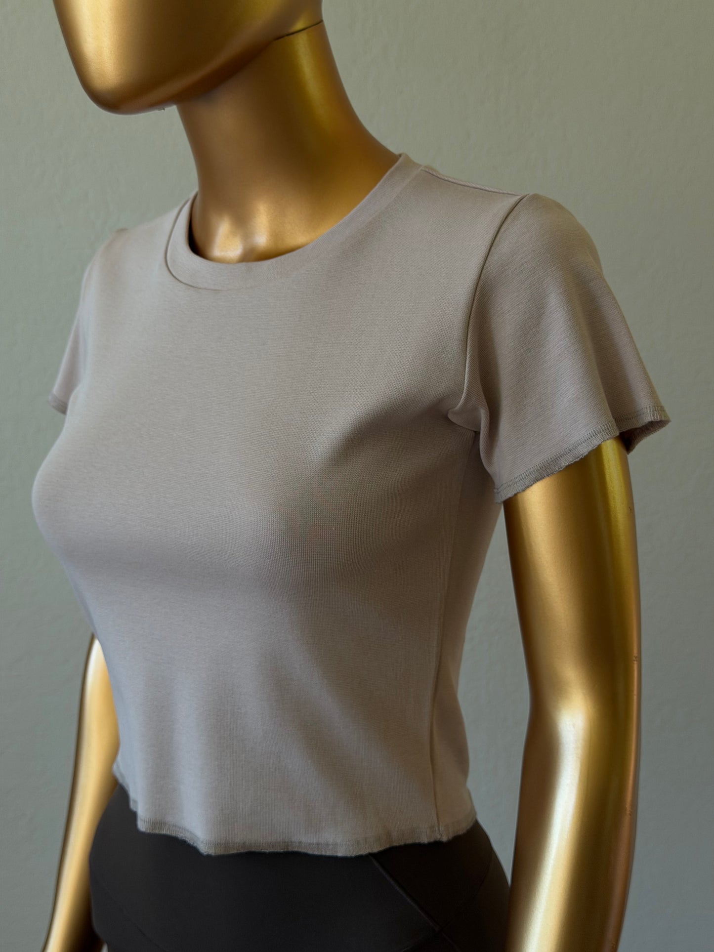🌸 Women's T-Shirt in Cotton Rib Knit