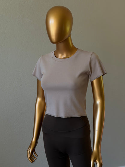 🌸 Women's T-Shirt in Cotton Rib Knit
