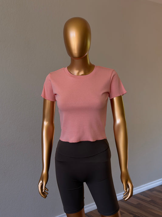 🌸 Women's T-Shirt in Cotton Rib Knit