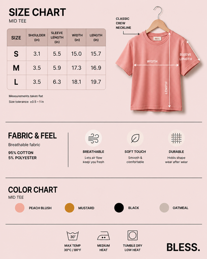 🌸 Women's T-Shirt in Cotton Rib Knit
