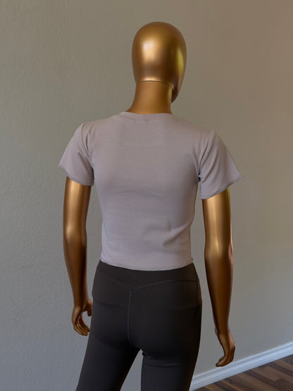 🌸 Women's T-Shirt in Cotton Rib Knit