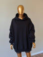 🖤 Oversized Hoodie (Lightweight, No Fleece) · Black