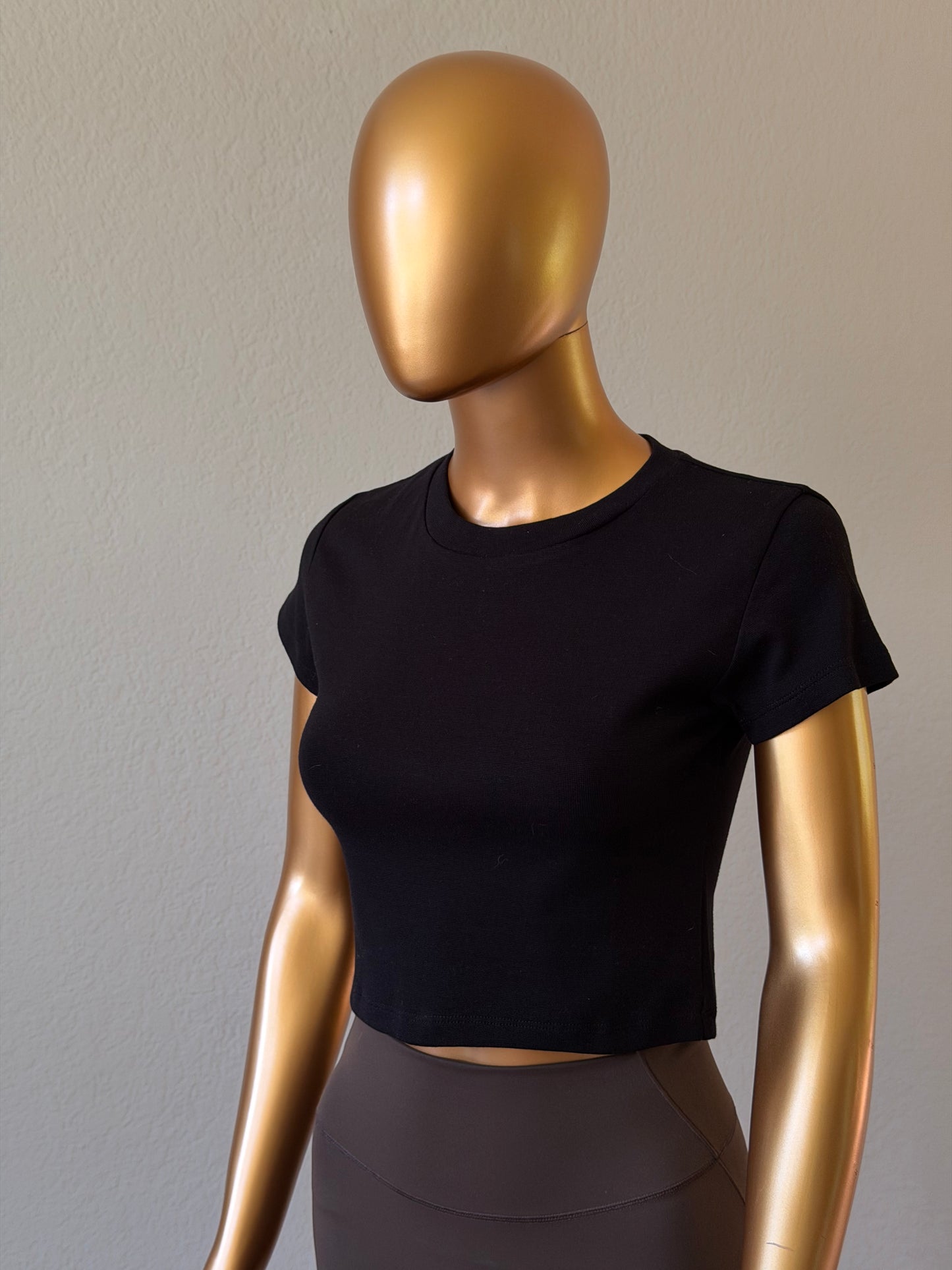 🌸 Women's T-Shirt in Cotton Rib Knit
