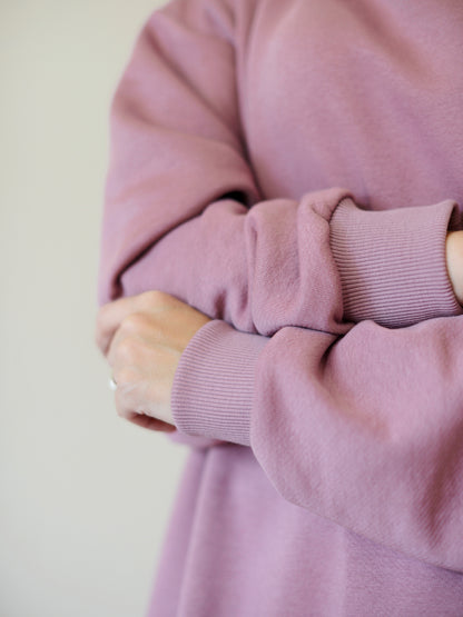 💜 Oversized Hoodie (Lightweight, No Fleece) · Lilac