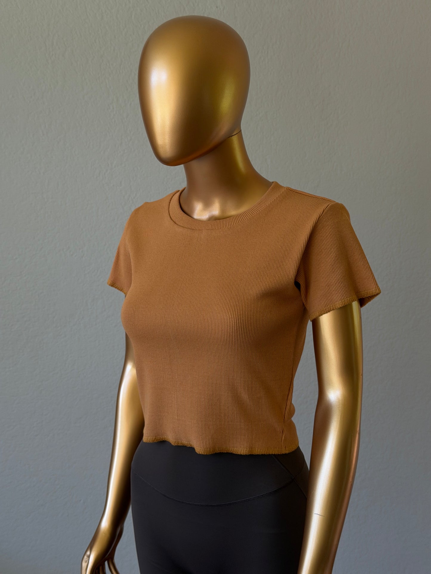 🌼 Women's T-Shirt in Premium Stretch
Rib Knit