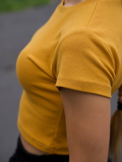🌸 Women's T-Shirt in Cotton Rib Knit