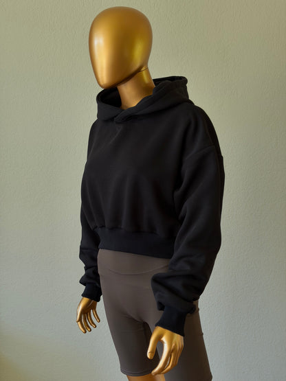 🖤 Cropped Hoodie - Soft Fleece
Interior