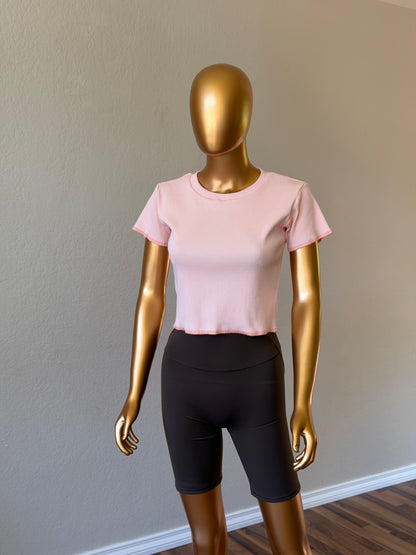 🌼 Women's T-Shirt in Premium Stretch
Rib Knit