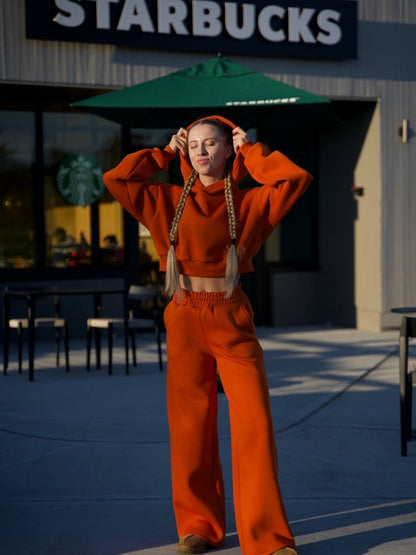 🧡Women's Palazzo Pants
(Fleece-Lined) Orange