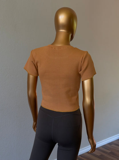 🌼 Women's T-Shirt in Premium Stretch
Rib Knit