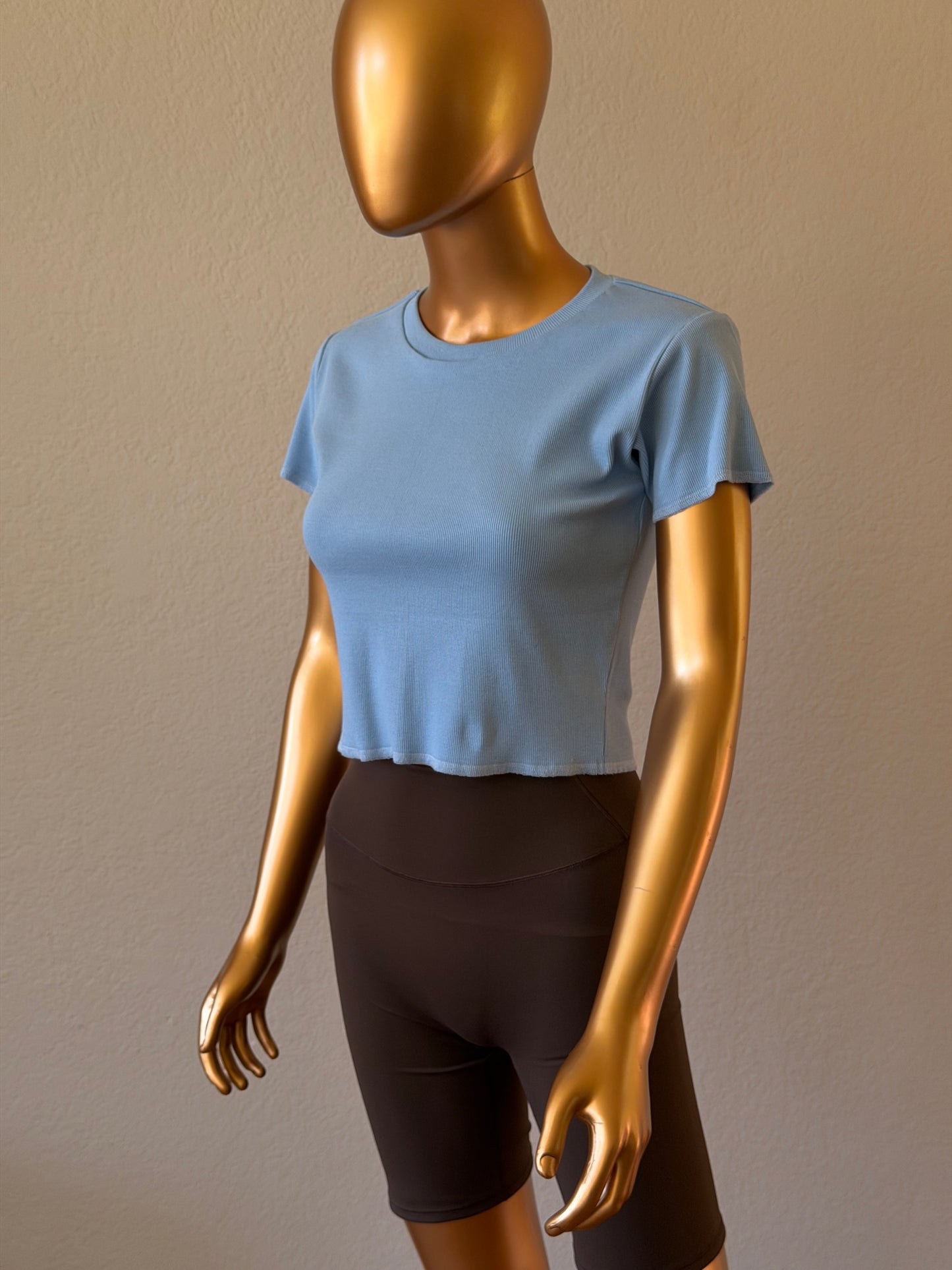 🌼 Women's T-Shirt in Premium Stretch
Rib Knit