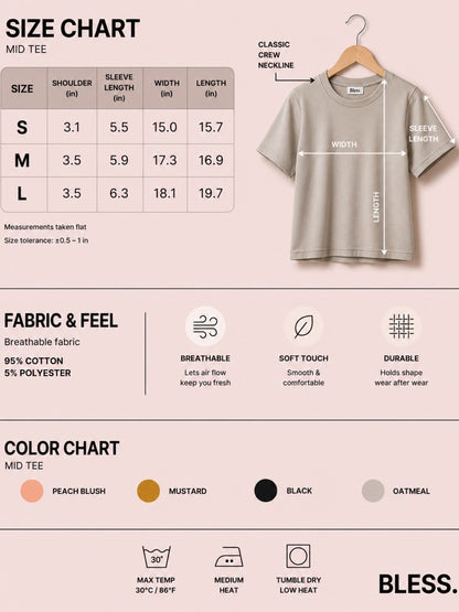 🌸 Women's T-Shirt in Cotton Rib Knit
