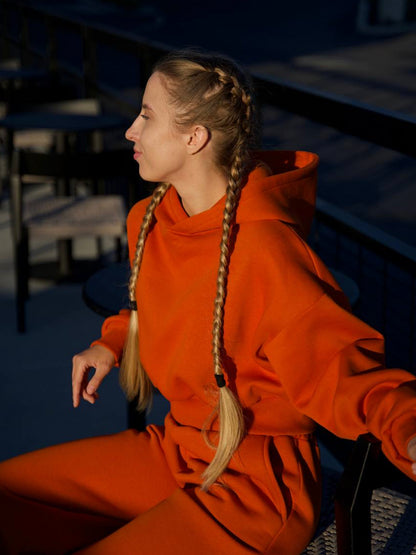 🧡 Cropped Hoodie - Soft Fleece
Interior