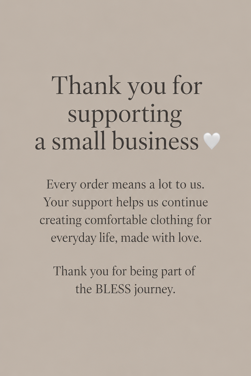 🤍 Support BLESS