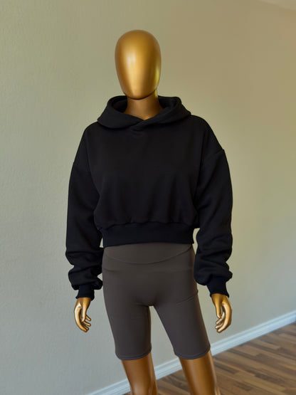 🖤 Cropped Hoodie - Soft Fleece
Interior