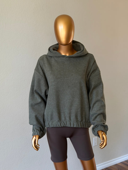 💚 Women's Hoodie - Elastic
Hem-Khaki (One Size)