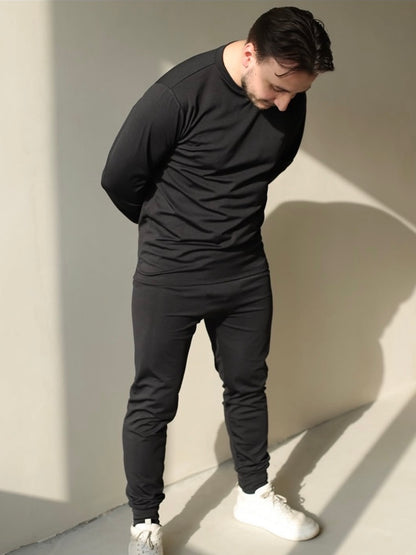 🖤 Men’s Thermal Underwear Set in Biflex Knit
