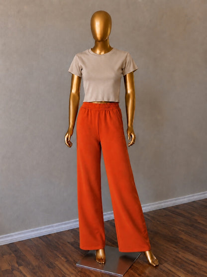 🧡Women's Palazzo Pants
(Fleece-Lined) Orange