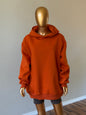 🧡 Oversized Hoodie (Fleece-Lined) · Orange